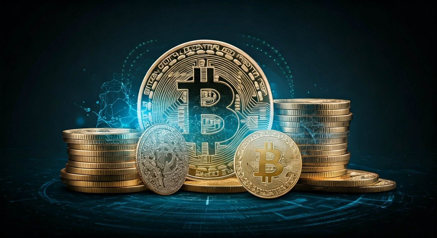 Concept of cryptocurrency innovation