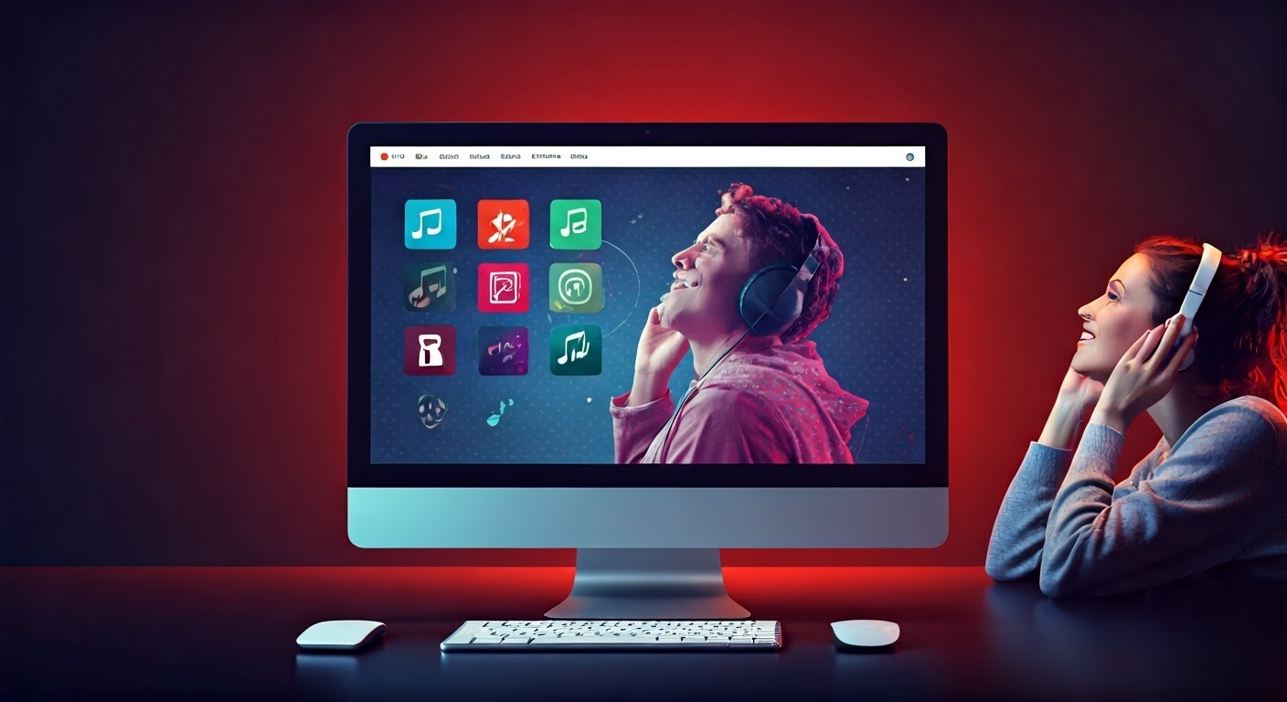 Group enjoying music together