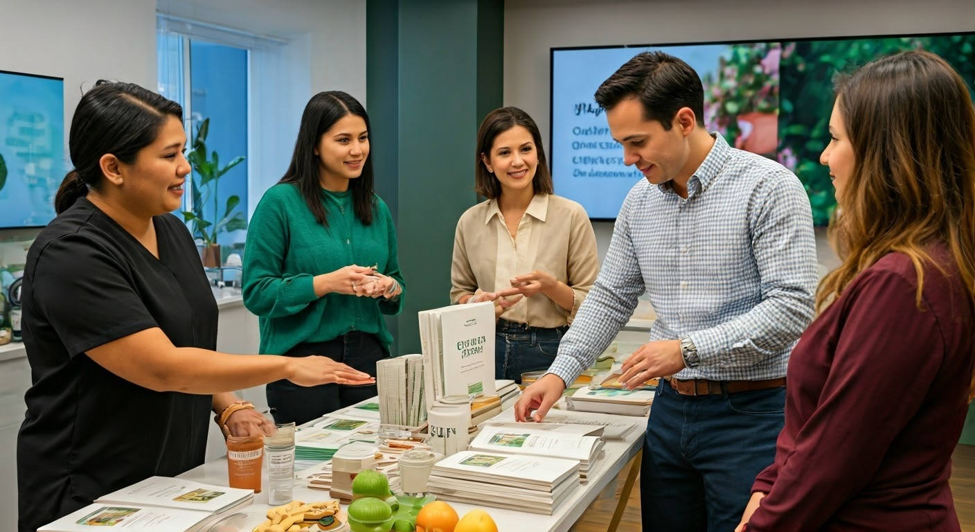 Wellness experts collaborating